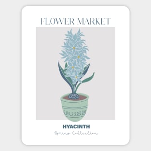 Botanical print with hyacinth Sticker